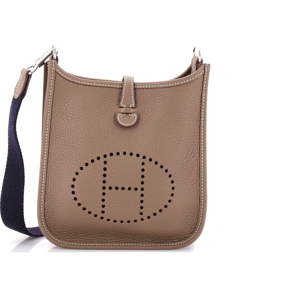 Pre-owned Hermes Hermes Evelyne Bag Gen Iii Clemence Tpm In Brown