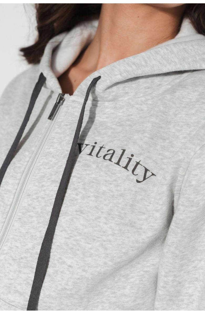 Vitality Cozy Women's Zip, Alternate, color, Stone Marl