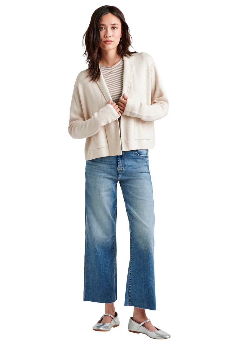 Estelle Sweater Jacket, Alternate, color, PALE OAK HTHR