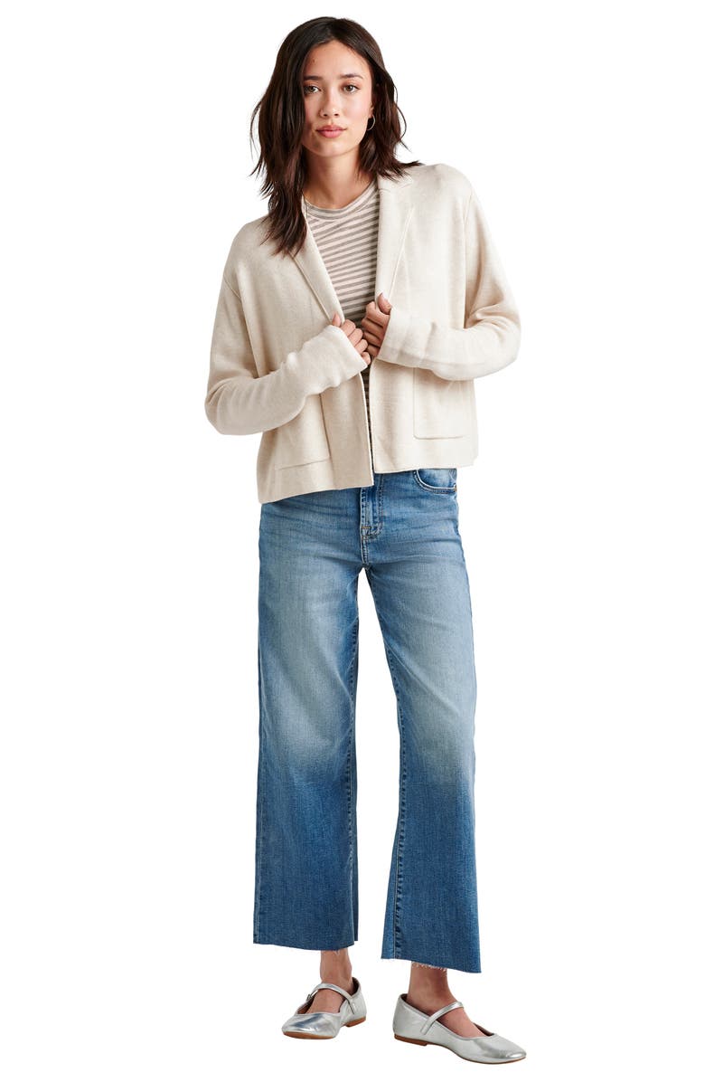 Splendid Estelle Sweater Jacket, Alternate, color, Pale Oak Hthr