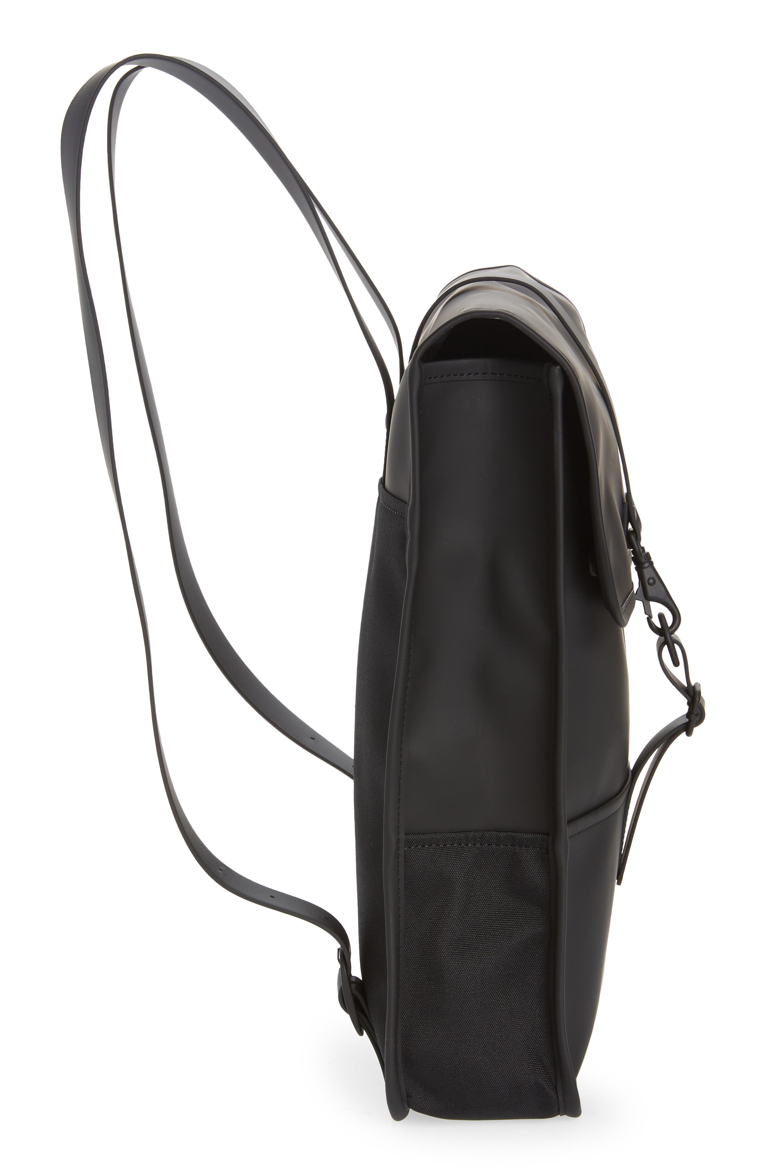 Rains Mini Waterproof Backpack, Alternate, color, Black