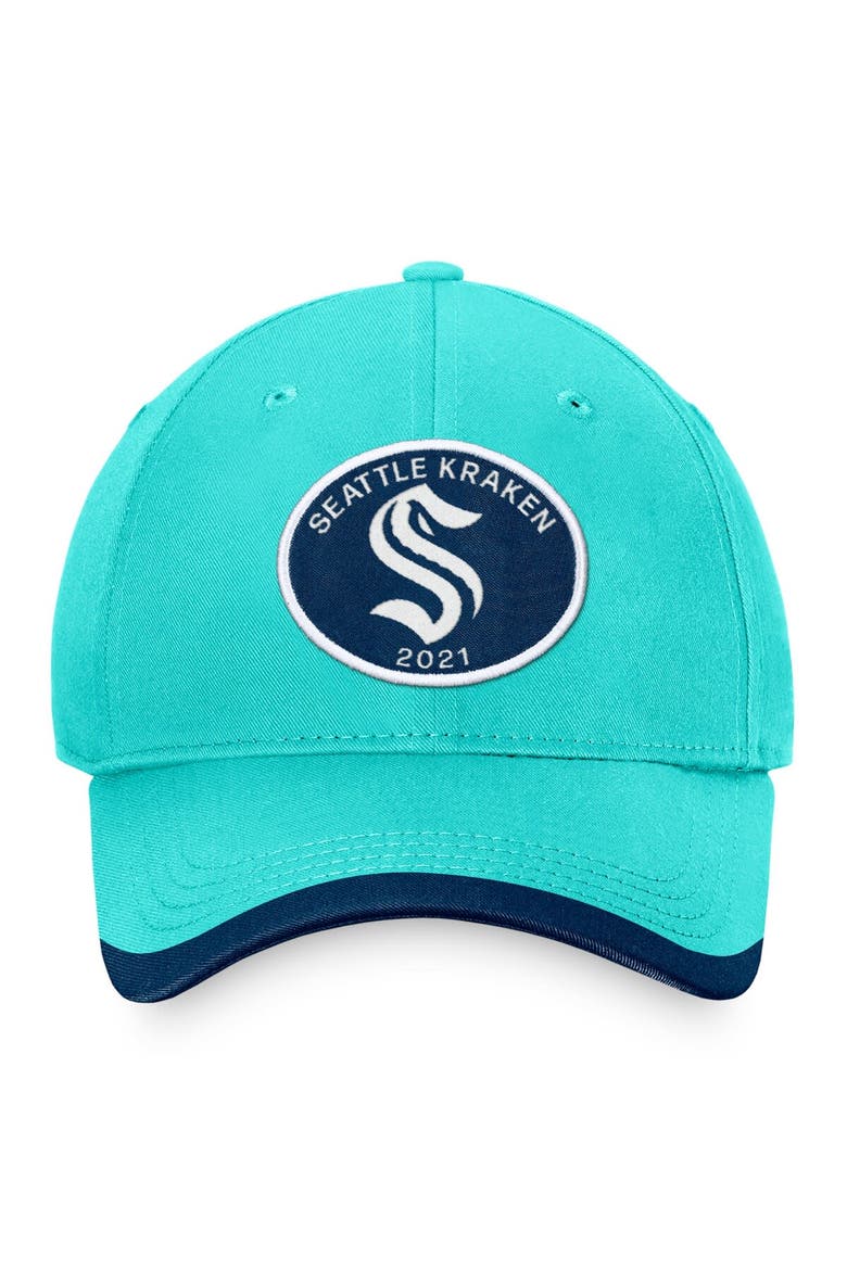 Men's Fanatics Branded Light Blue Seattle Kraken Fundamental Adjustable Hat, Alternate, color, Light Blue