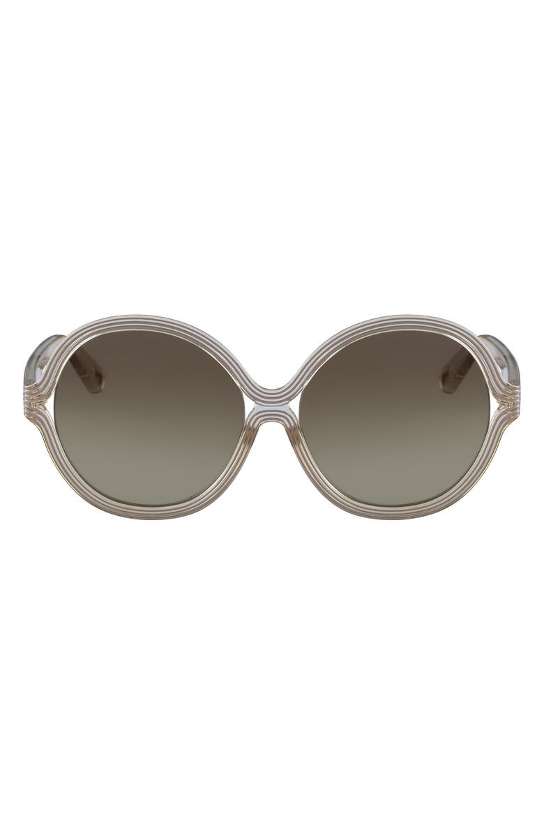 Chloé 58mm Round Sunglasses, Main, color,
