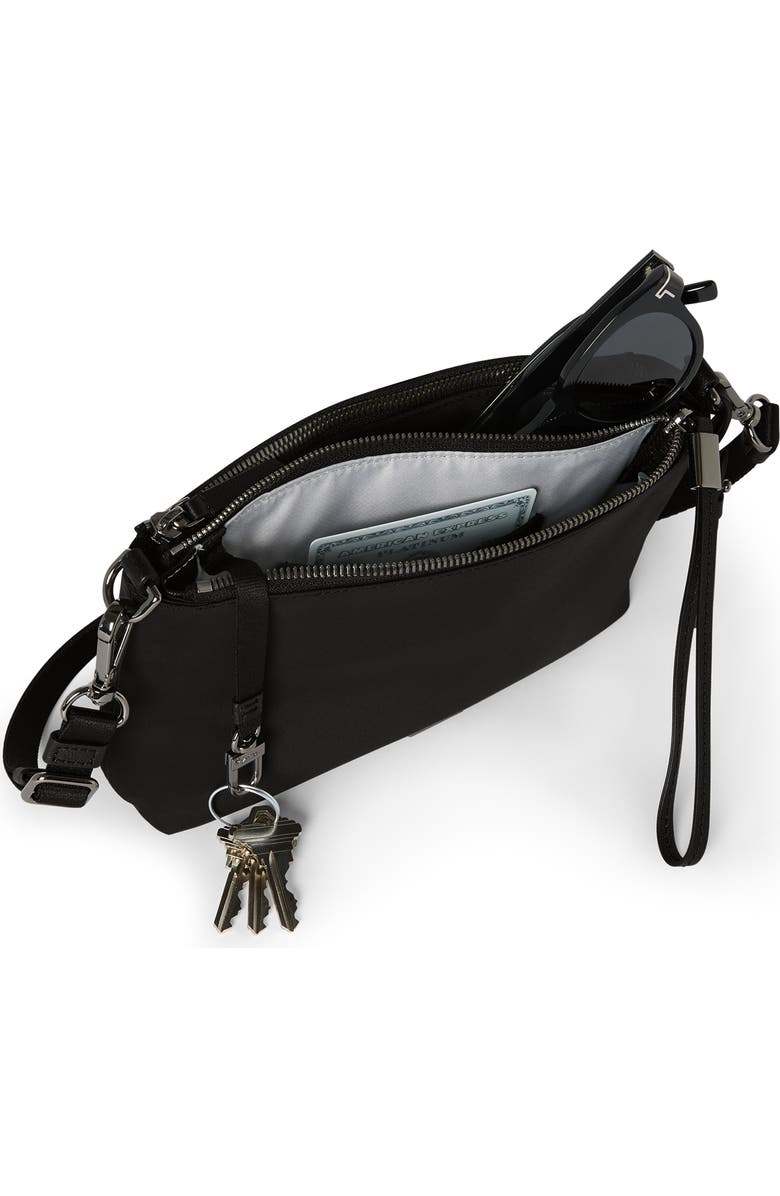 TUMI Voyageur Adela Nylon Crossbody Bag, Alternate, color, Black/ Gunmetal