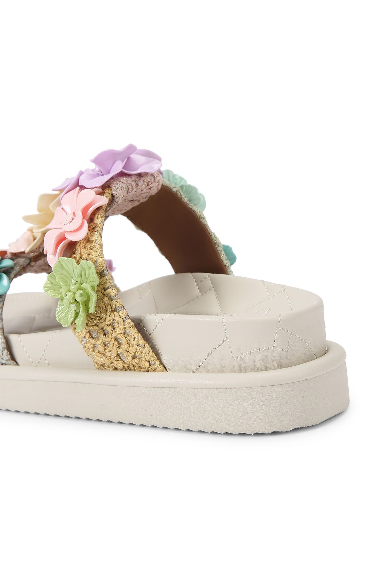 Kurt Geiger London Orson Flower Embellished Sandal, Alternate, color, 