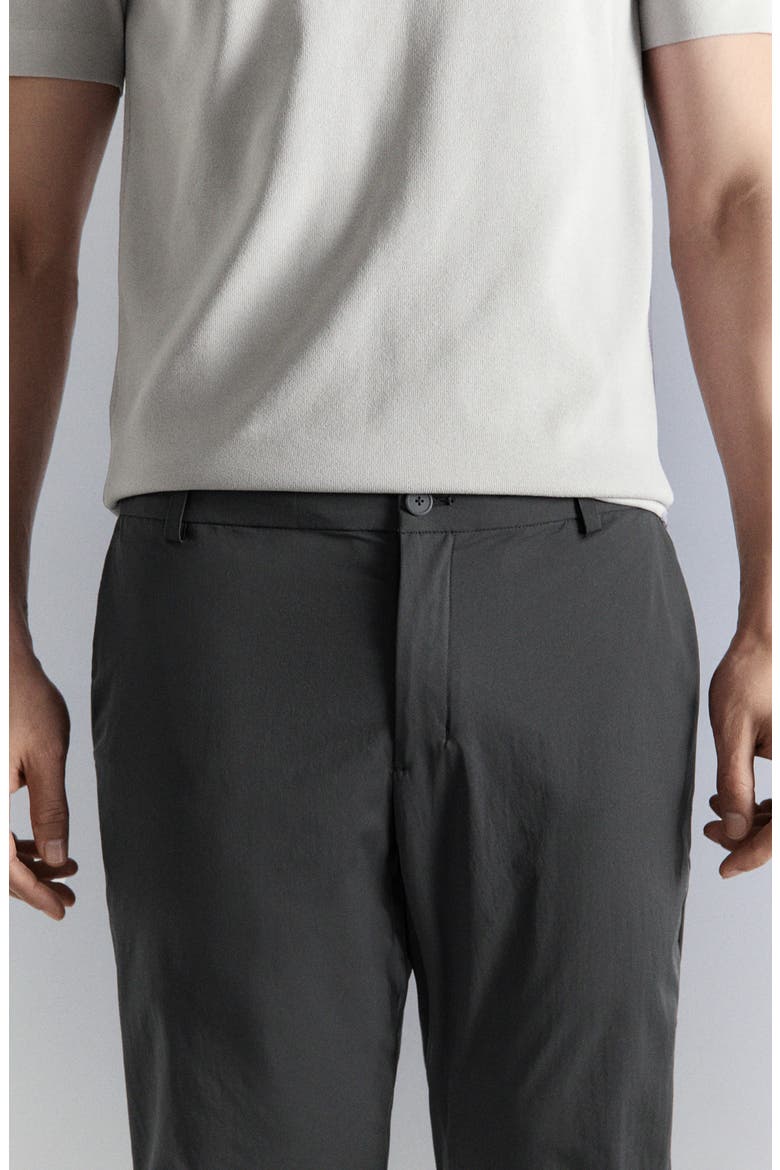 Water Repellent Slim Fit Pants, Alternate, color, DARK HEATHER GREY