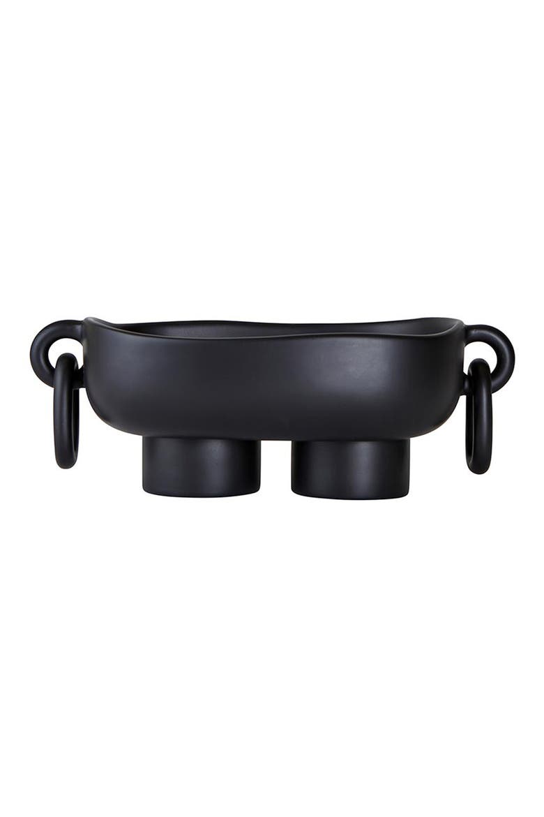 Resin Oblong Bowl, Alternate, color, BLACK