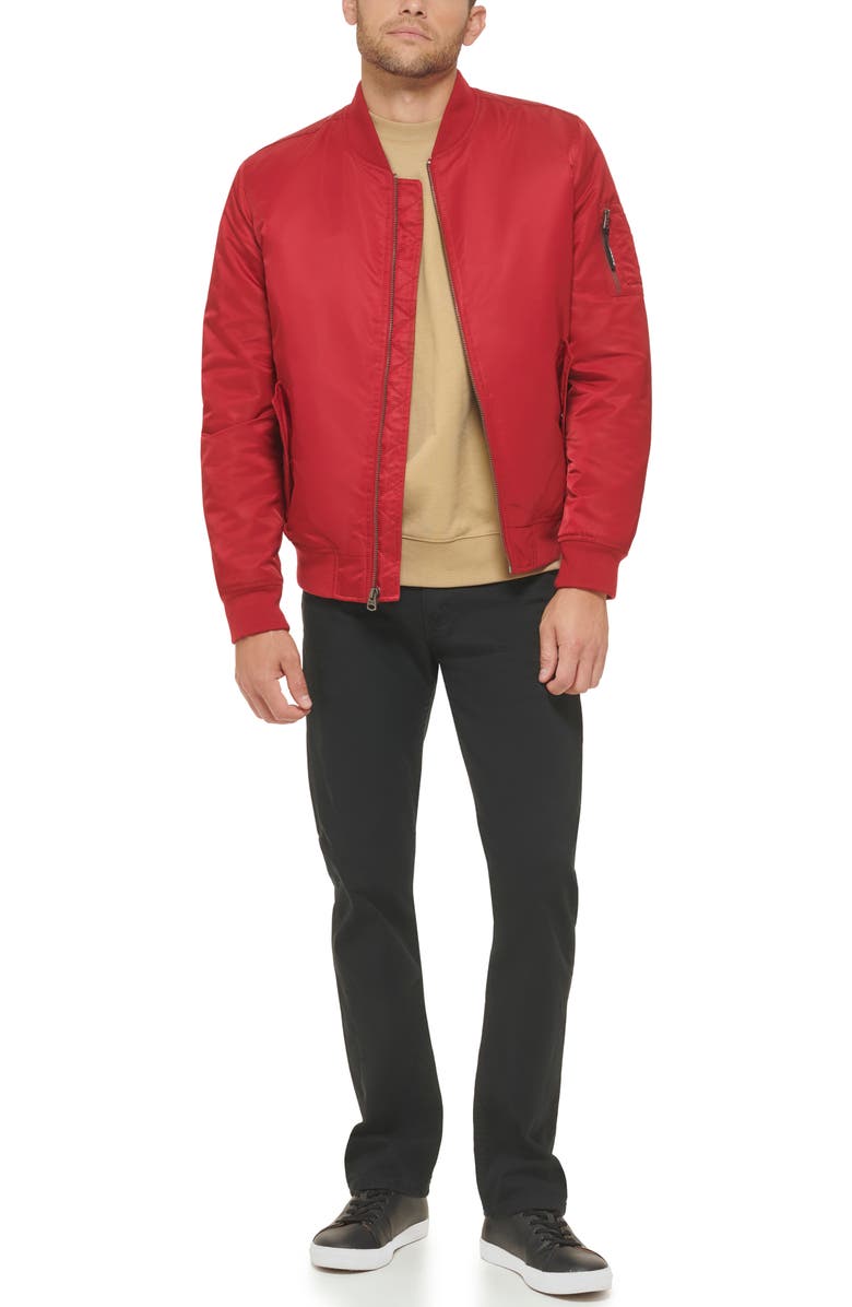 Levi's Filled Flight Bomber Jacket, Alternate, color, Red