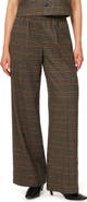 Habitual Side Stripe Glen Plaid Wide Leg Track Pants
