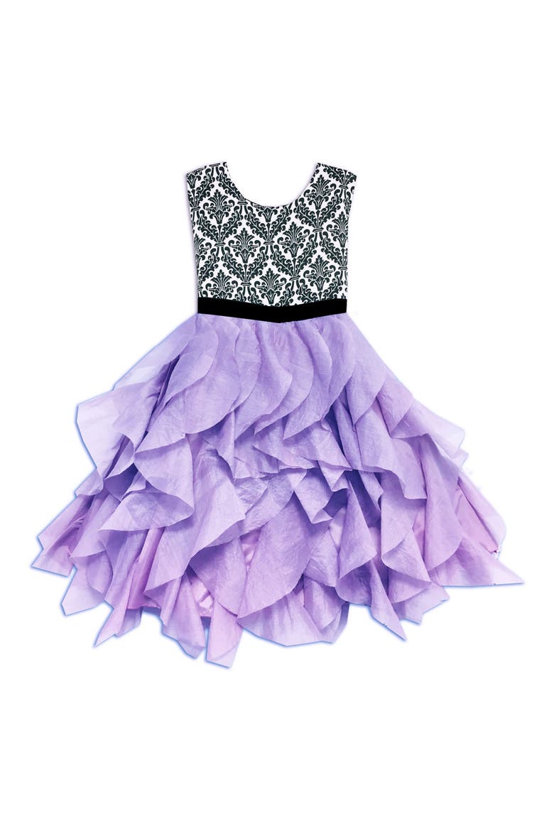 Kids' Tiered Organza Dress, Main, color, PASTEL PURPLE