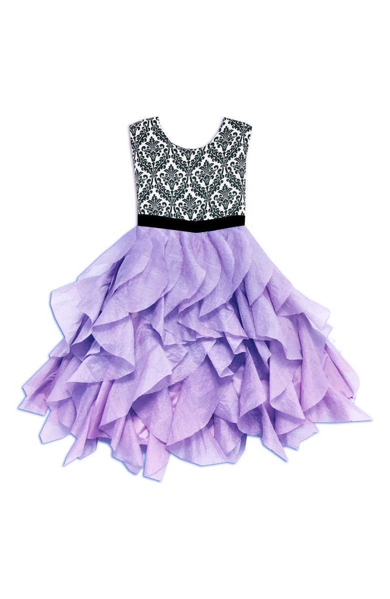 JOE-ELLA Kids' Tiered Organza Dress, Main, color, 
