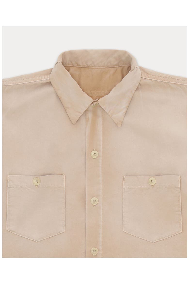 Jackson Short-Sleeve Cotton Shirt, Alternate, color, Beige