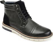 VANCE CO Lucien Vegan Leather Cap Toe Boot