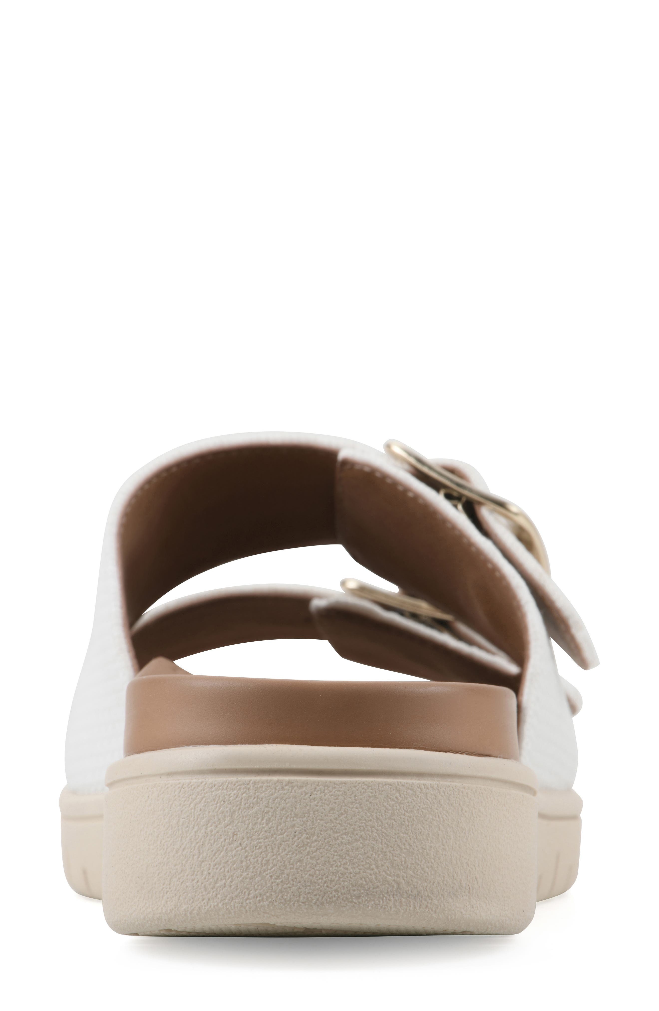 Nanny FOM Recovery Slide Sandal, Alternate, color, WHITE/ FABRIC