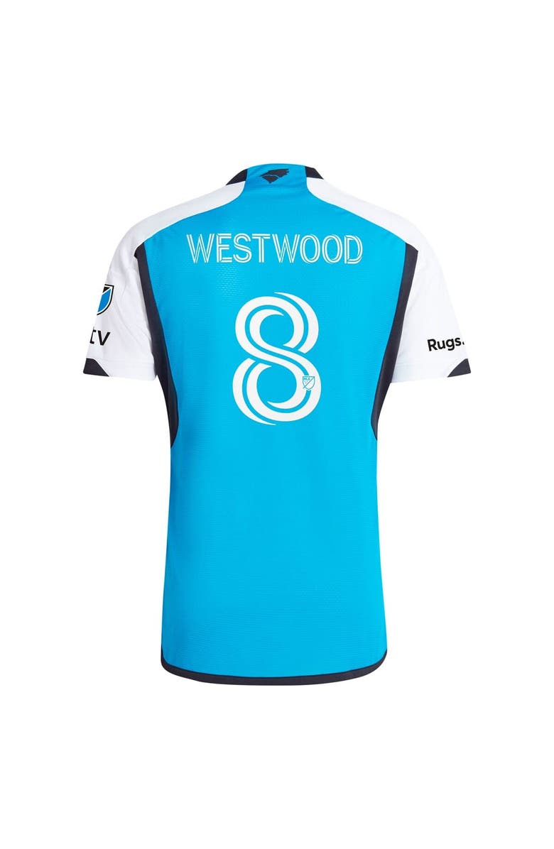 adidas Men's adidas Ashley Westwood Blue Charlotte FC 2024 The Carolina Kit: Explore Authentic Player Jersey, Alternate, color, 