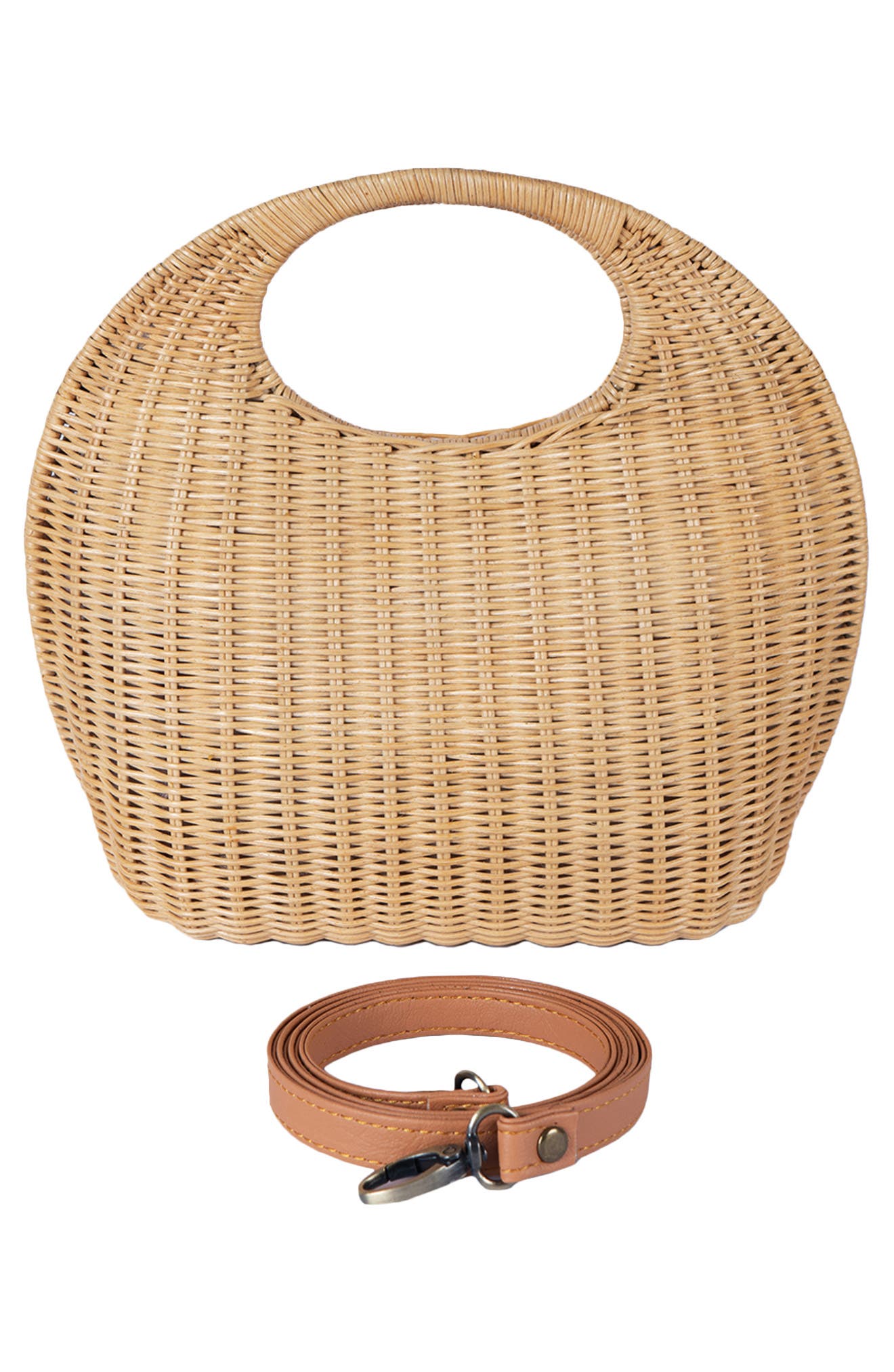 Jelavu Aida Rattan Handbag, Alternate, color, 