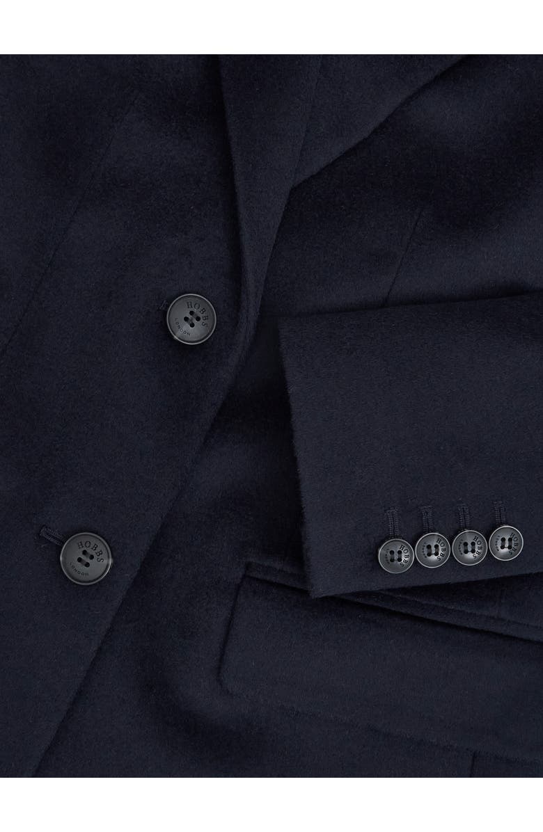 HOBBS LONDON Cavendish Wool Coat, Alternate, color, Navy