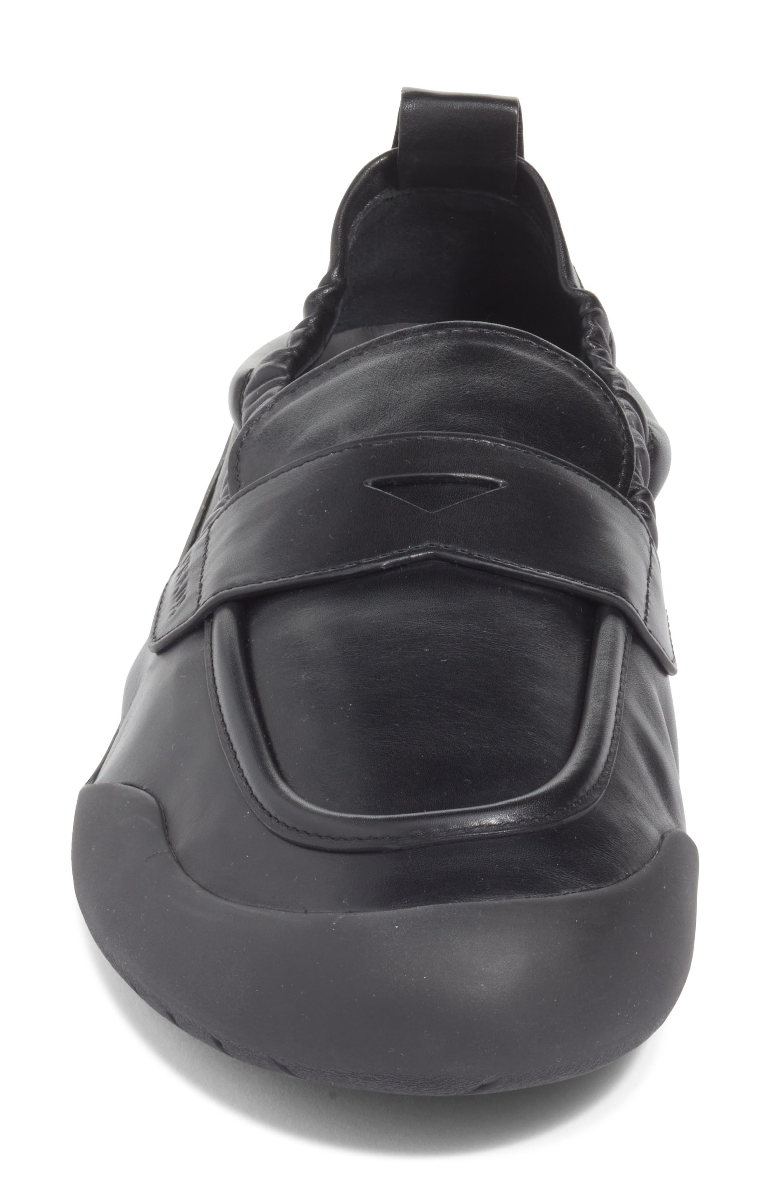 Prada Speedrock Loafer, Alternate, color, Nero