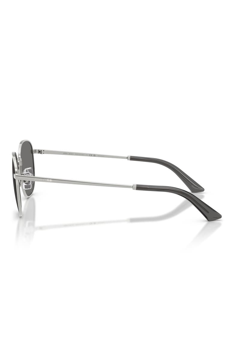 52mm Polarized Phantos Sunglasses, Alternate, color, SILVER / DARK GREY POLAR