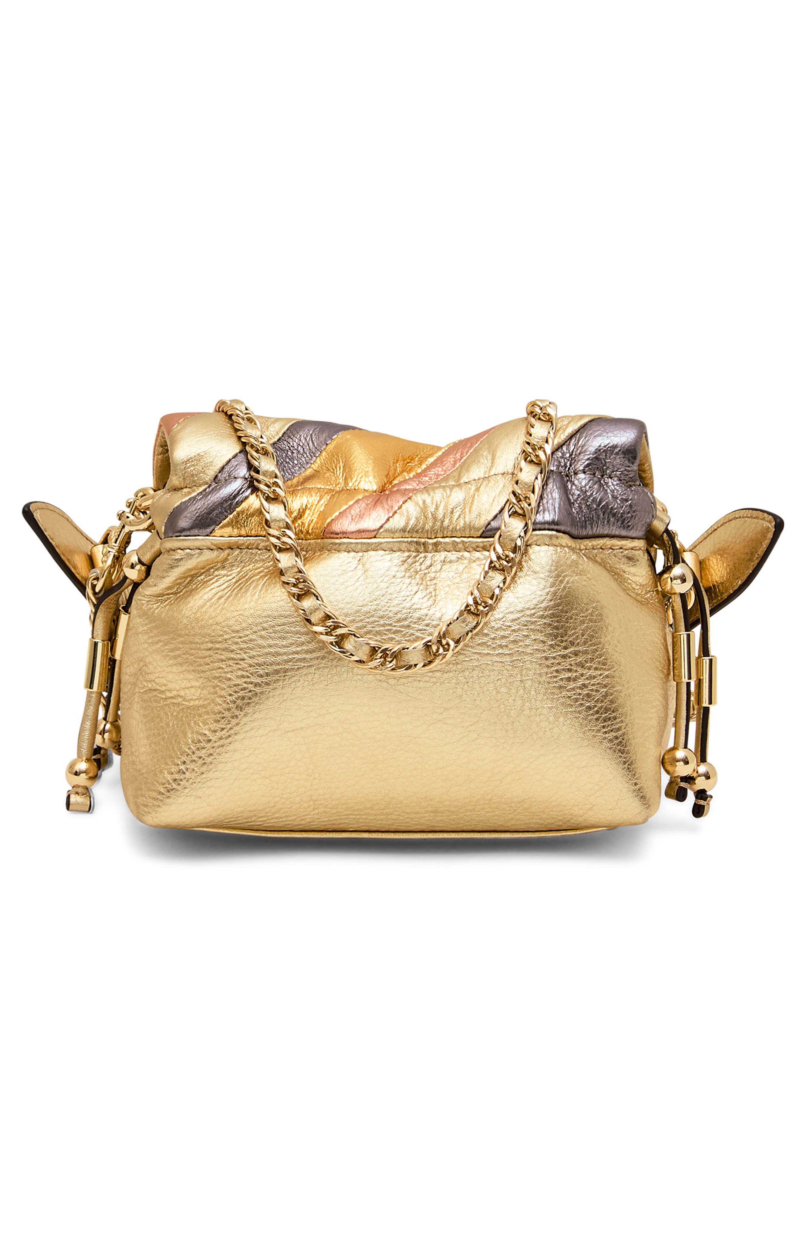 Small Lennon Convertible Crossbody Bag, Alternate, color, METALLIC STRIPE