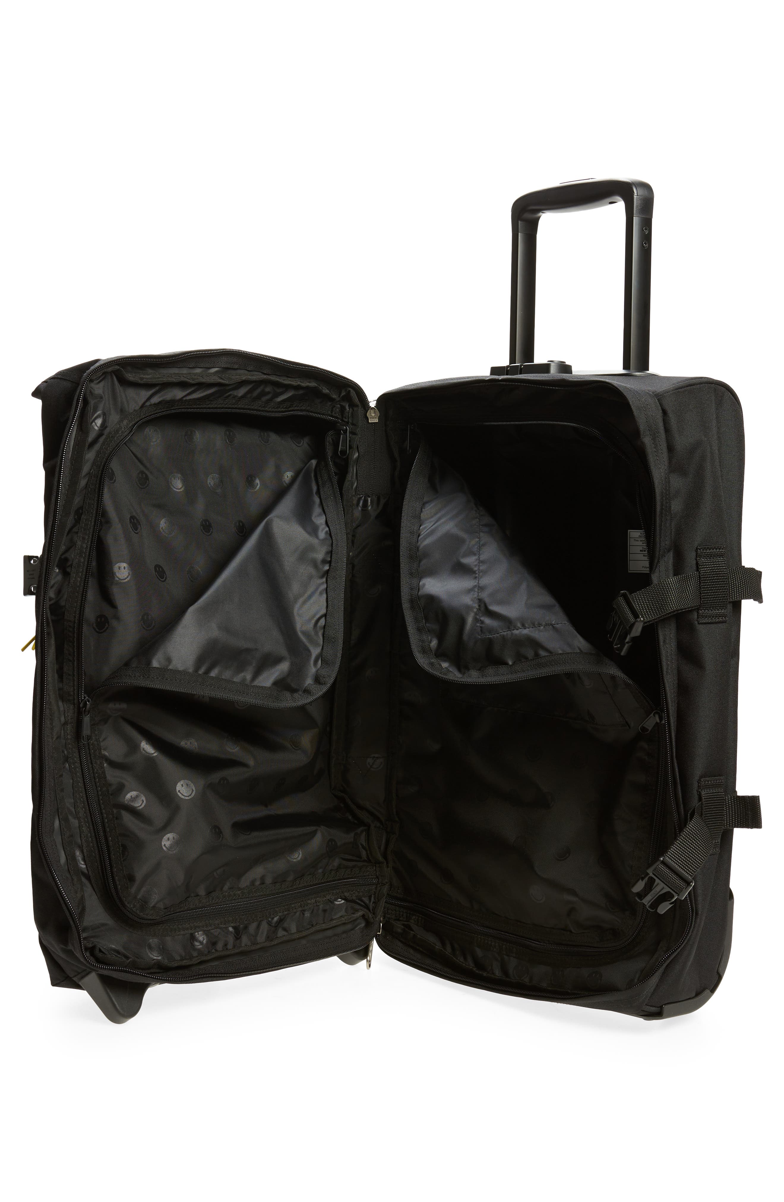 Eastpak Smiley<sup>®</sup> x Eastpak Small Tranverz 19-Inch Wheeled Carry-On Suitcase, Alternate, color, 
