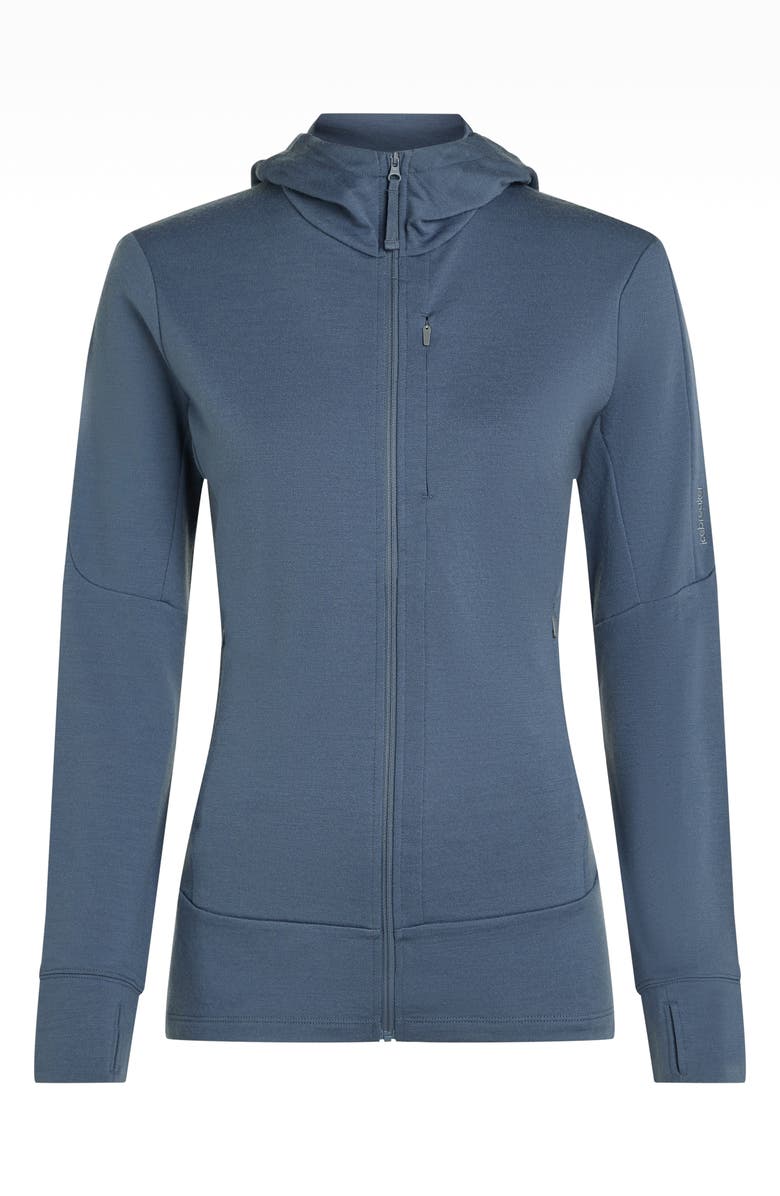 Icebreaker 260 Quantum Merino Wool Hooded Jacket, Alternate, color, Dawn