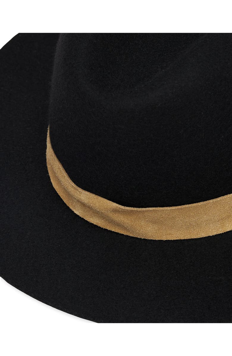 Fortela Clarita Merino Wool "Cowboy" Hat, Alternate, color, Black