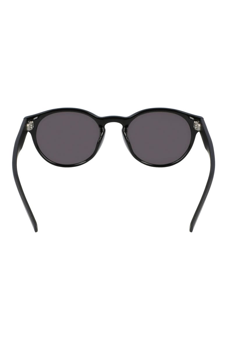 Malden 51mm Round Sunglasses, Alternate, color, BLACK/ BLACK