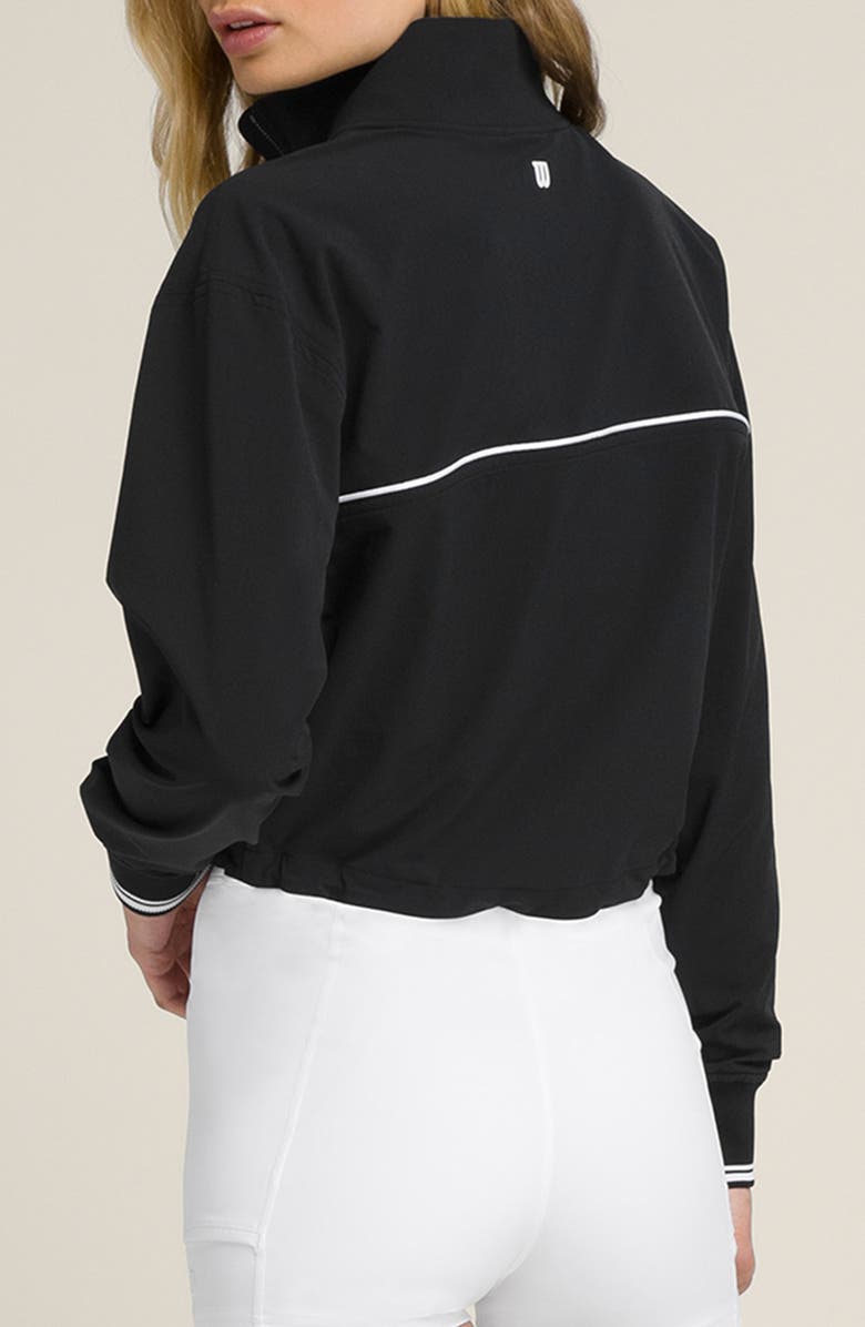 WILSON Davenport Woven Popover Quarter Zip Jacket, Alternate, color, Black
