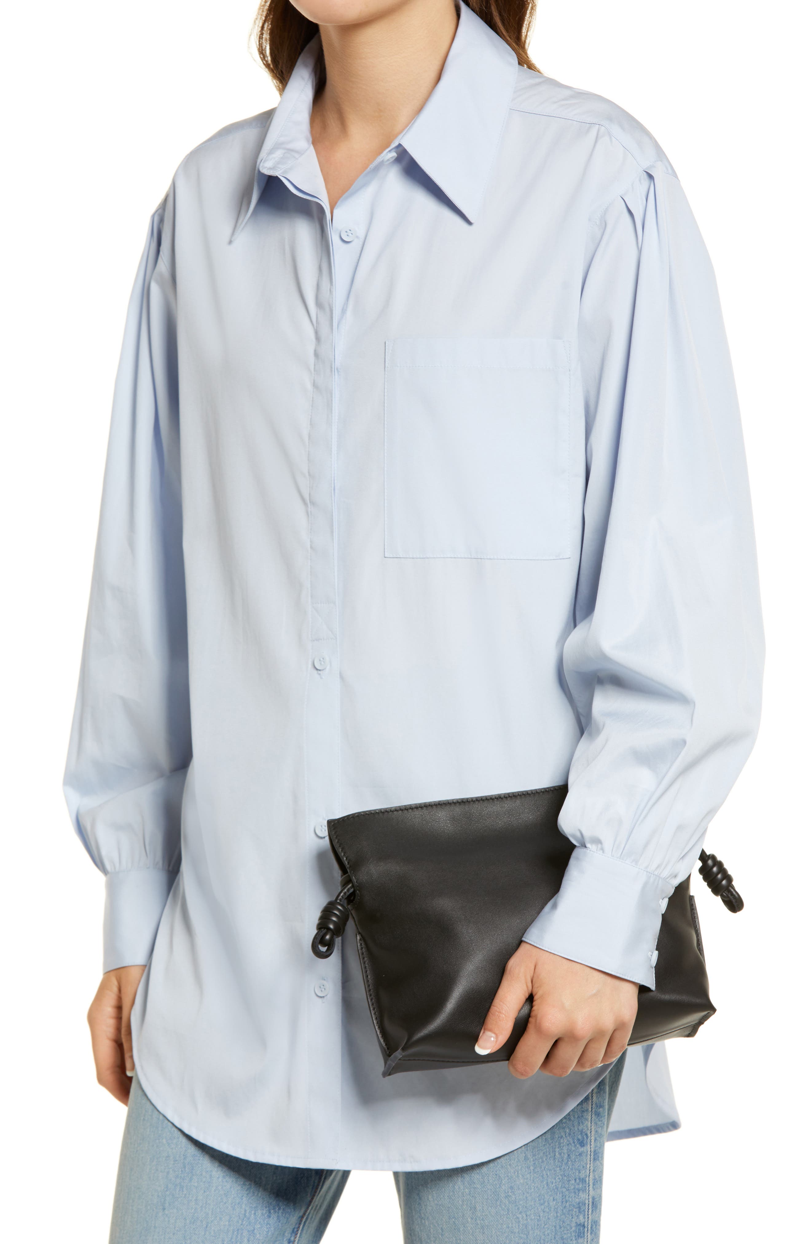 Loewe Mini Flamenco Leather Clutch, Alternate, color, 