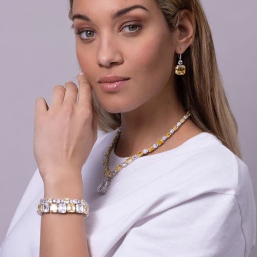 Shop Anna Zuckerman Signature 100 Carat Statement Bracelet In Canary Yellow