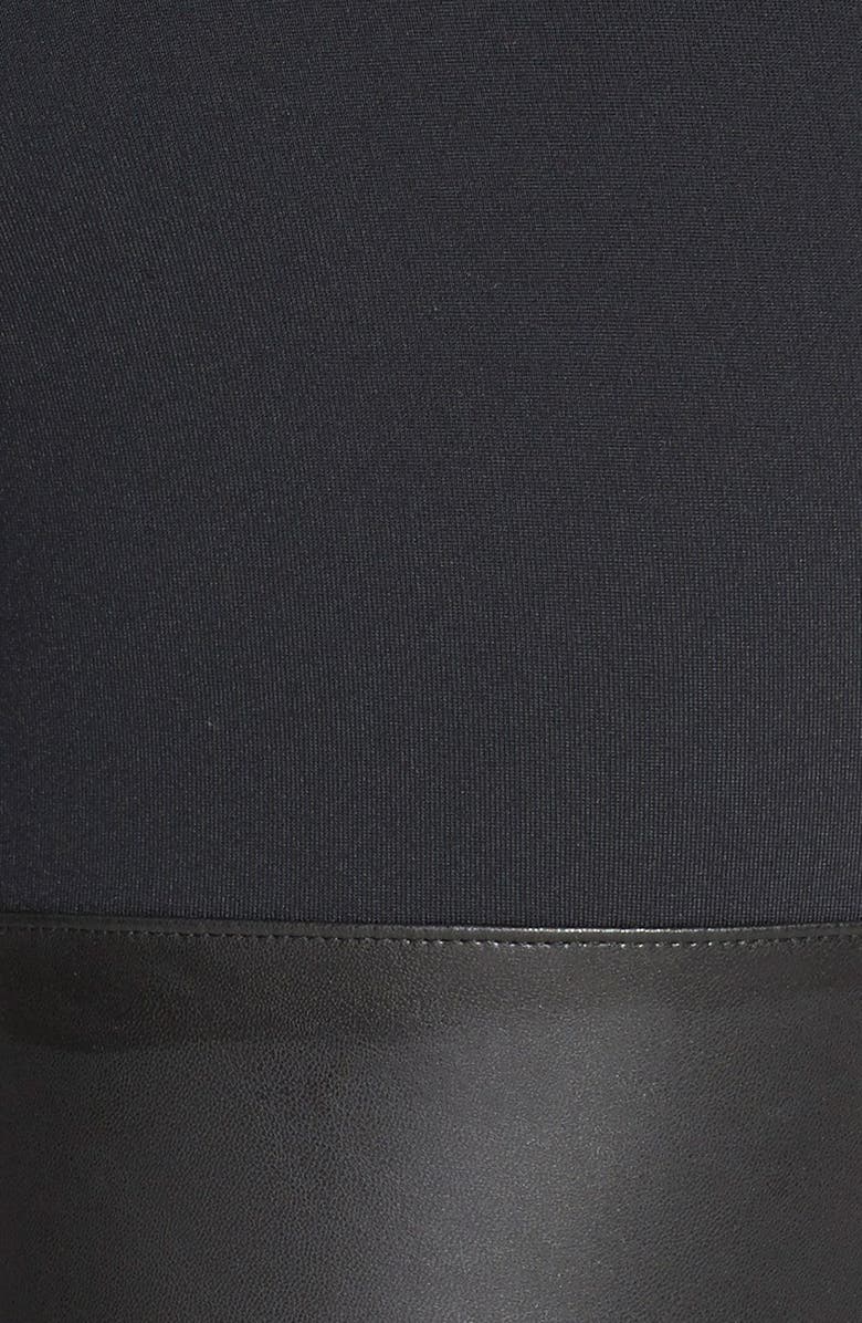 Leith Faux Leather Leggings, Alternate, color, 