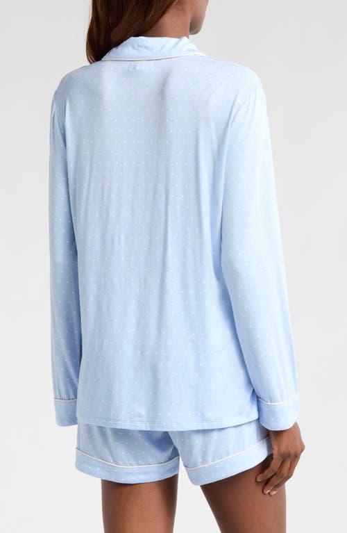 Nordstrom Moonlight Eco Long Sleeve Short Pajamas In Blue
