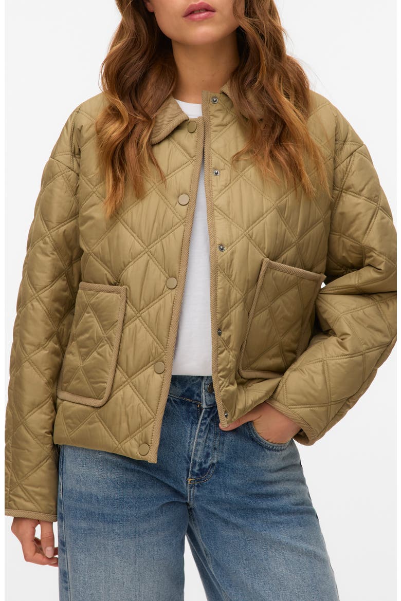 Minnesota Quilted Short Jacket, Main, color, MERMAID