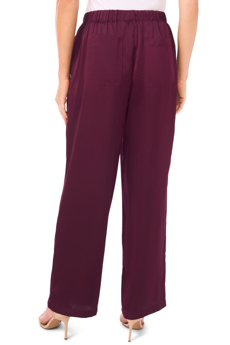 Straight Leg Elastic Waist Pants, Alternate, color, POTENT PURPLE
