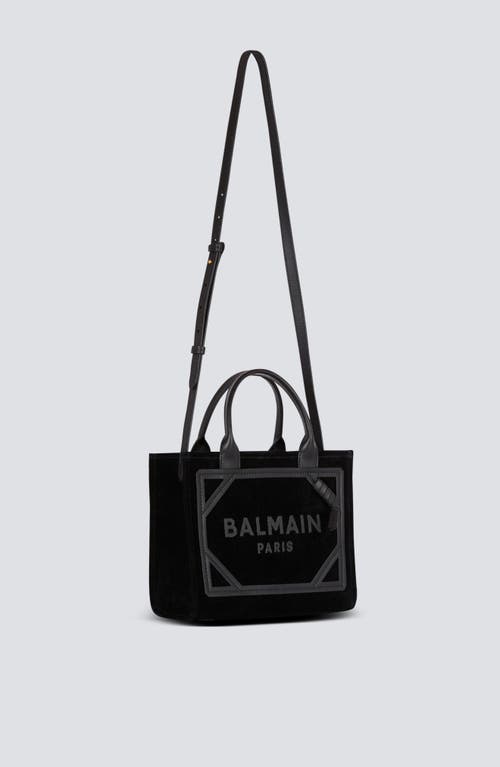 BALMAIN BALMAIN SMALL SUEDE B-ARMY TOTE BAG 