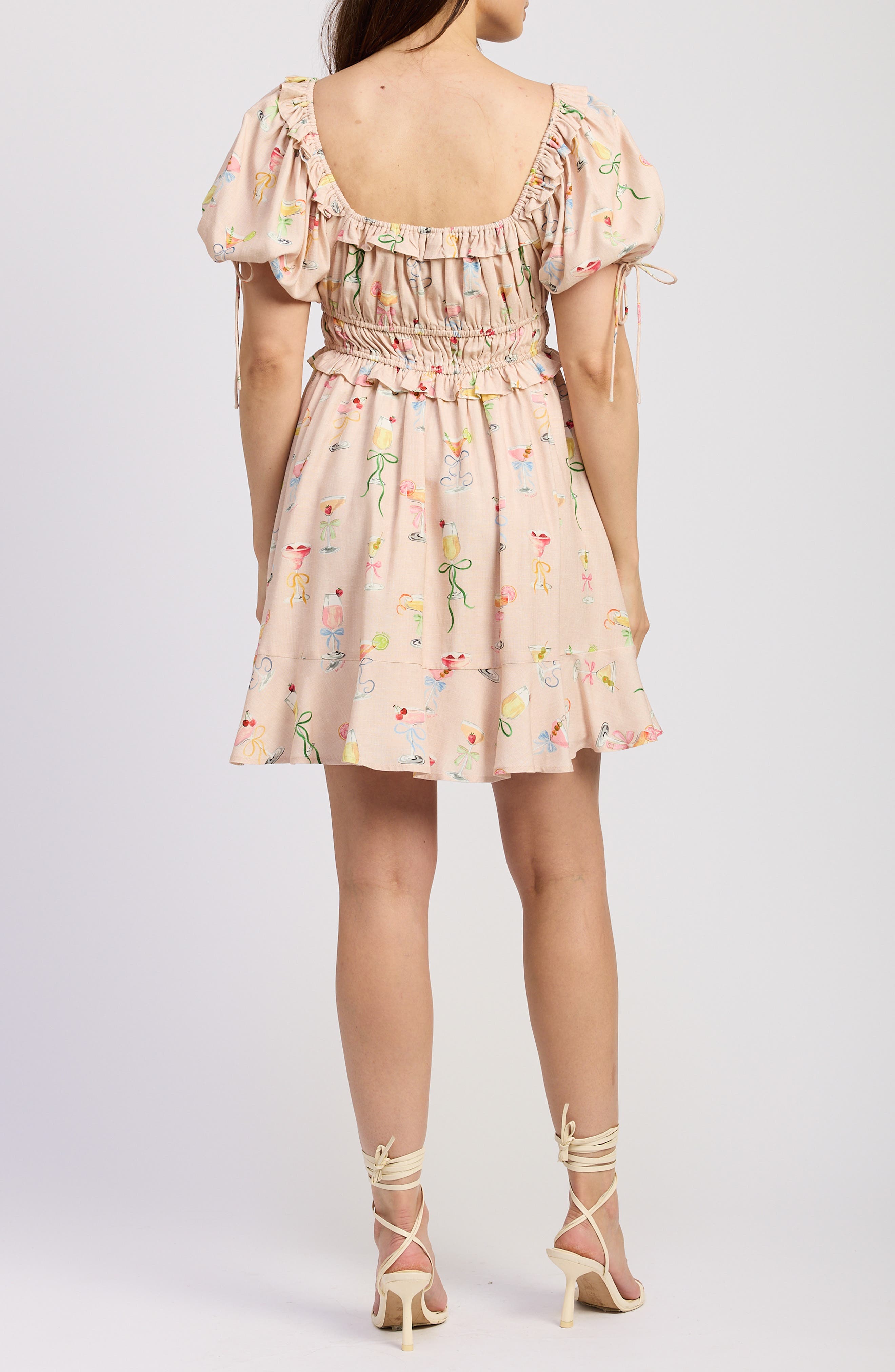 Mia Ruffle Puff Sleeve Minidress (Women) | Nordstromrack