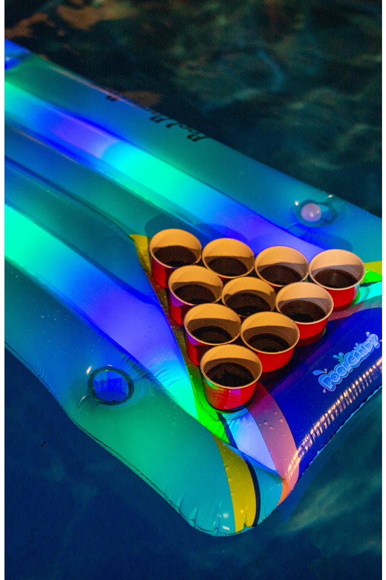 Pool Party Pong LED Raft, Alternate, color, WHITE