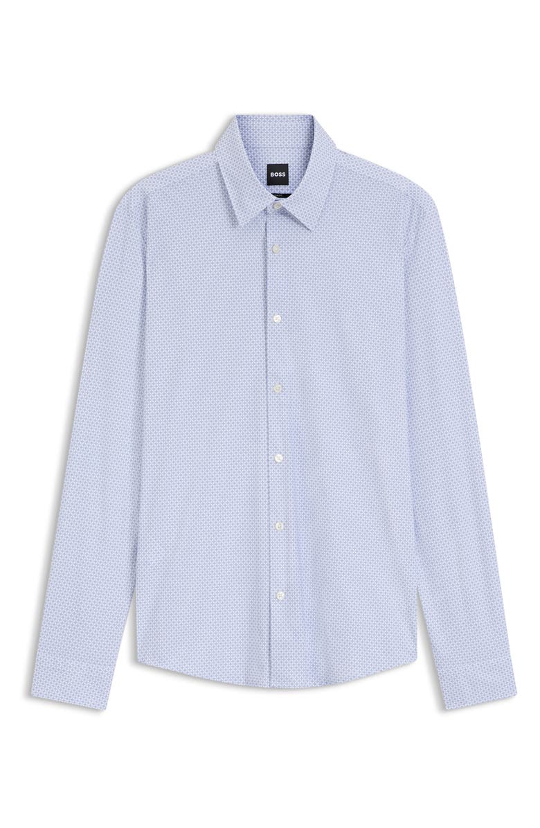 BOSS P-Roan-Kent Button-Up Shirt, Main, color, Light Pastel/ Purple