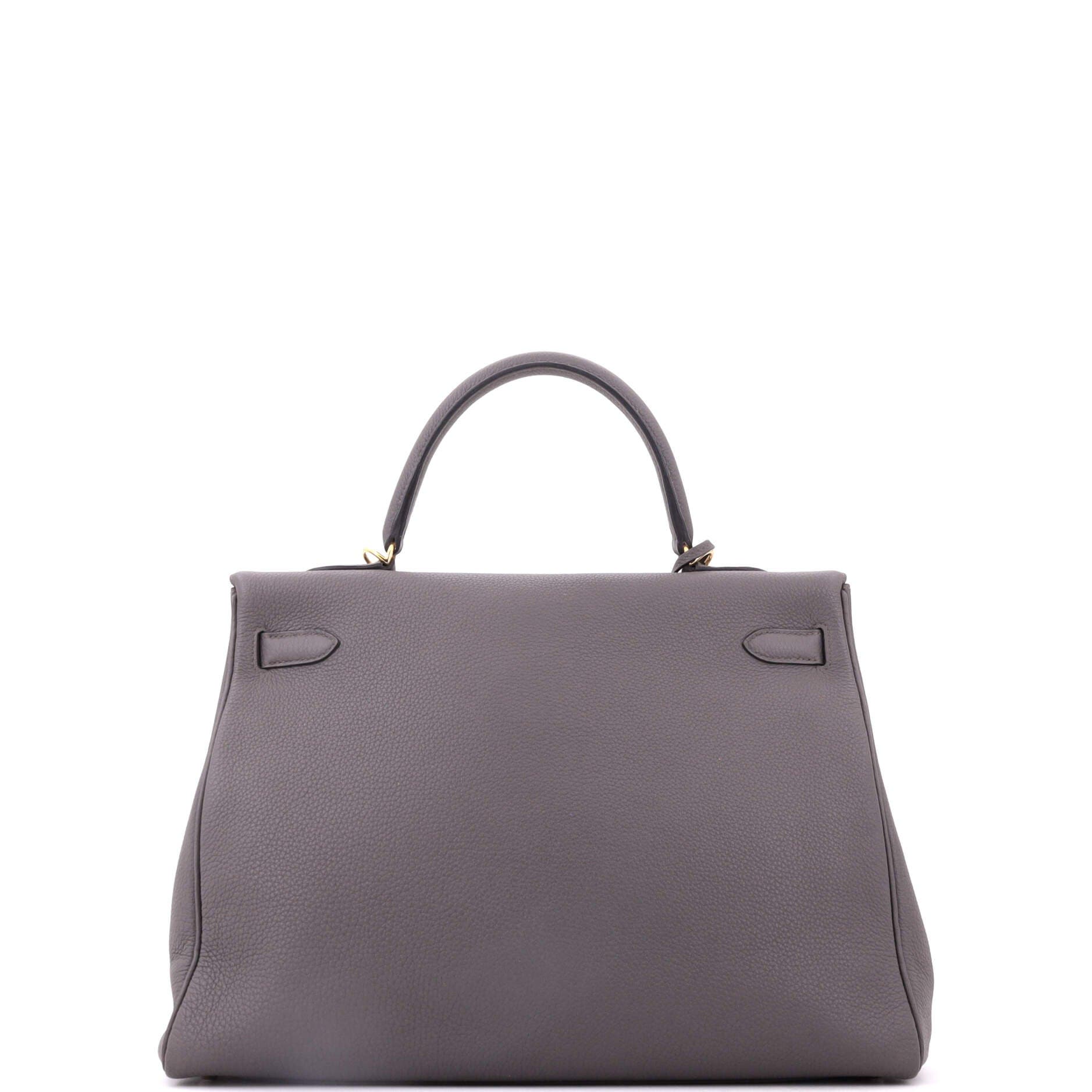 Kelly Handbag Grey Togo with Gold Hardware 35, Alternate, color, Grey