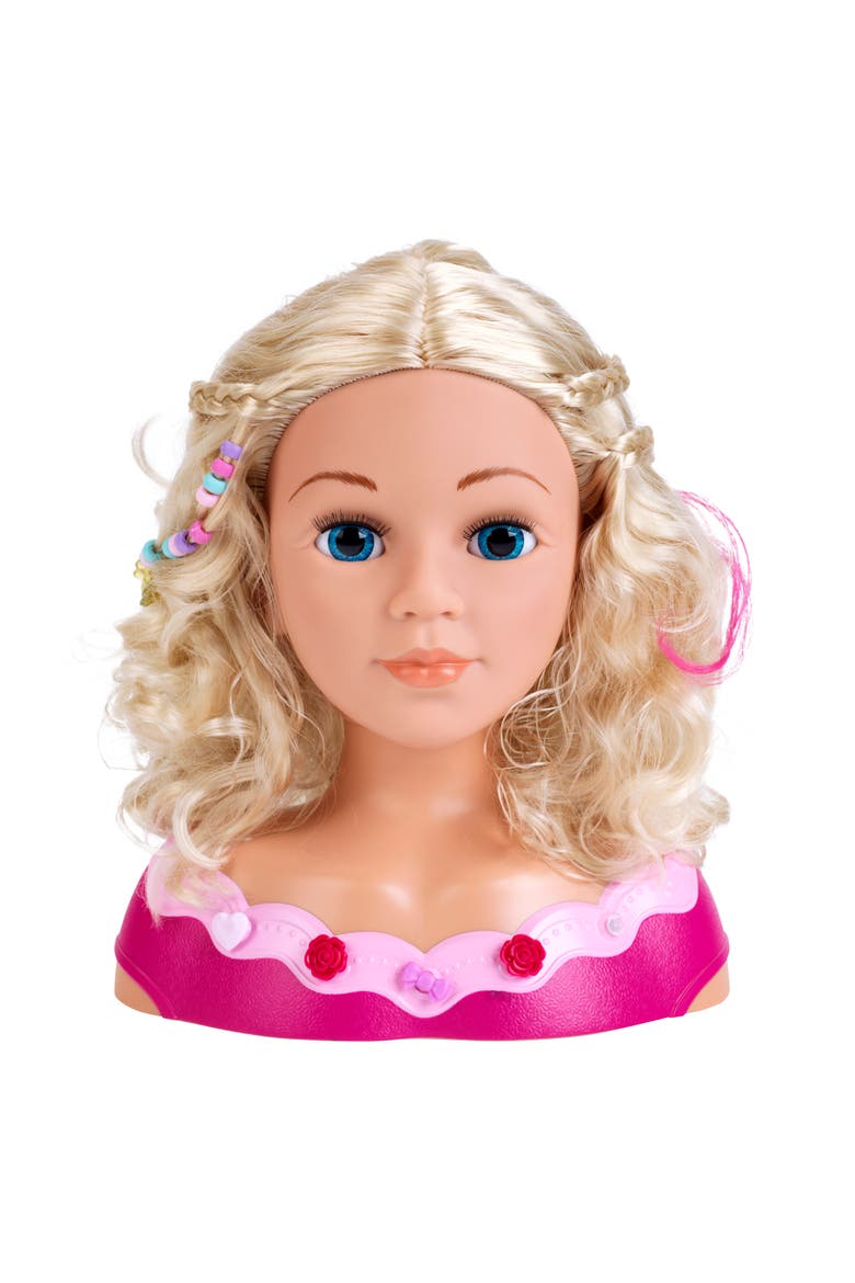 11 Inch Hairdressing Head Little Emma, Alternate, color, Multicolored