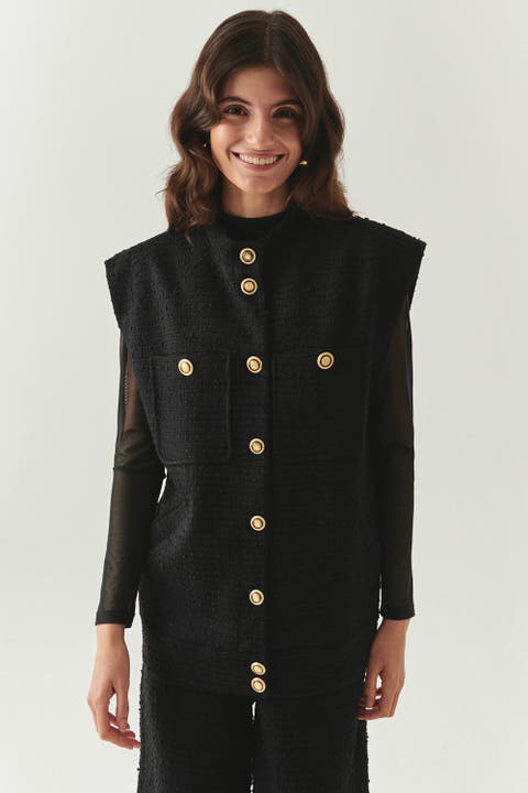 Goldie High Neck Vest