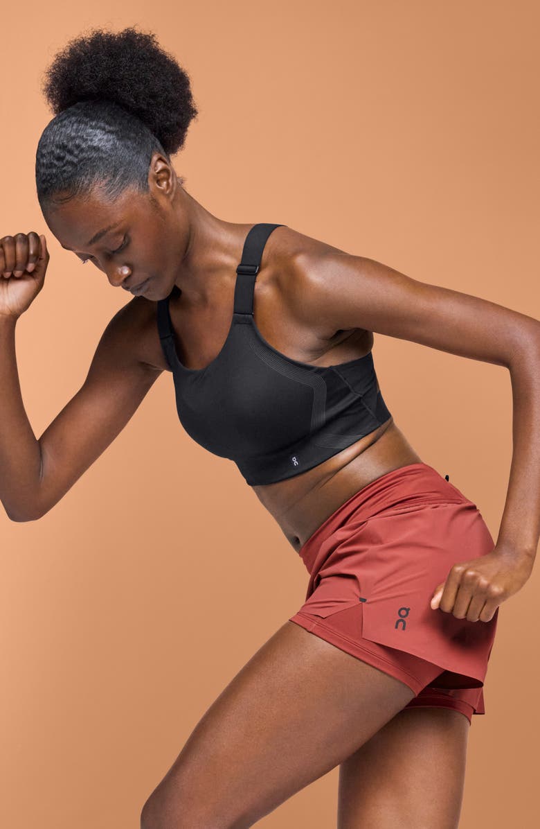 On Performance Flex Sports Bra, Alternate, color, Black