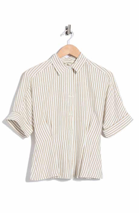 Stripe Button-Up Shirt