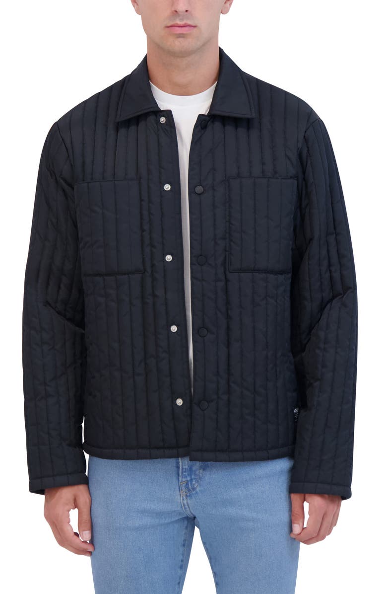 Hudson Jeans Water Repellent Quilted Shirt Jacket, Alternate, color,