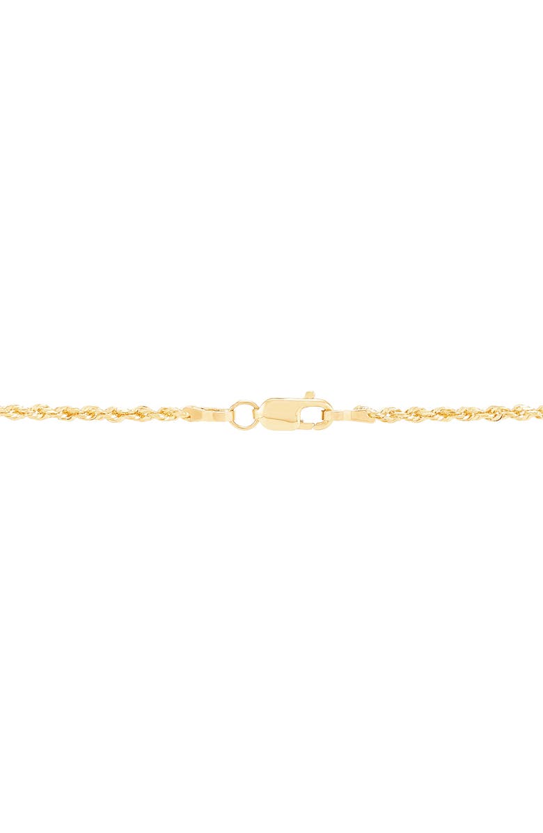 Frankie & Zoe 14K Gold Rope Chain Necklace, Alternate, color, Yellow Gold