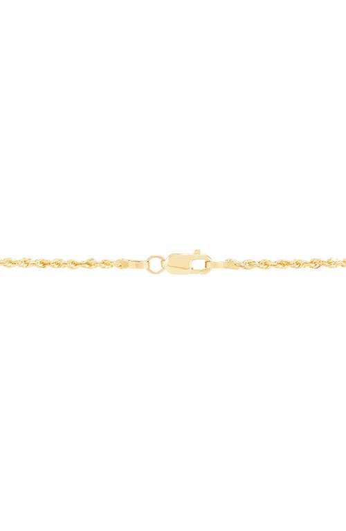 Frankie & Zoe 14k Gold Rope Chain Necklace In Gold