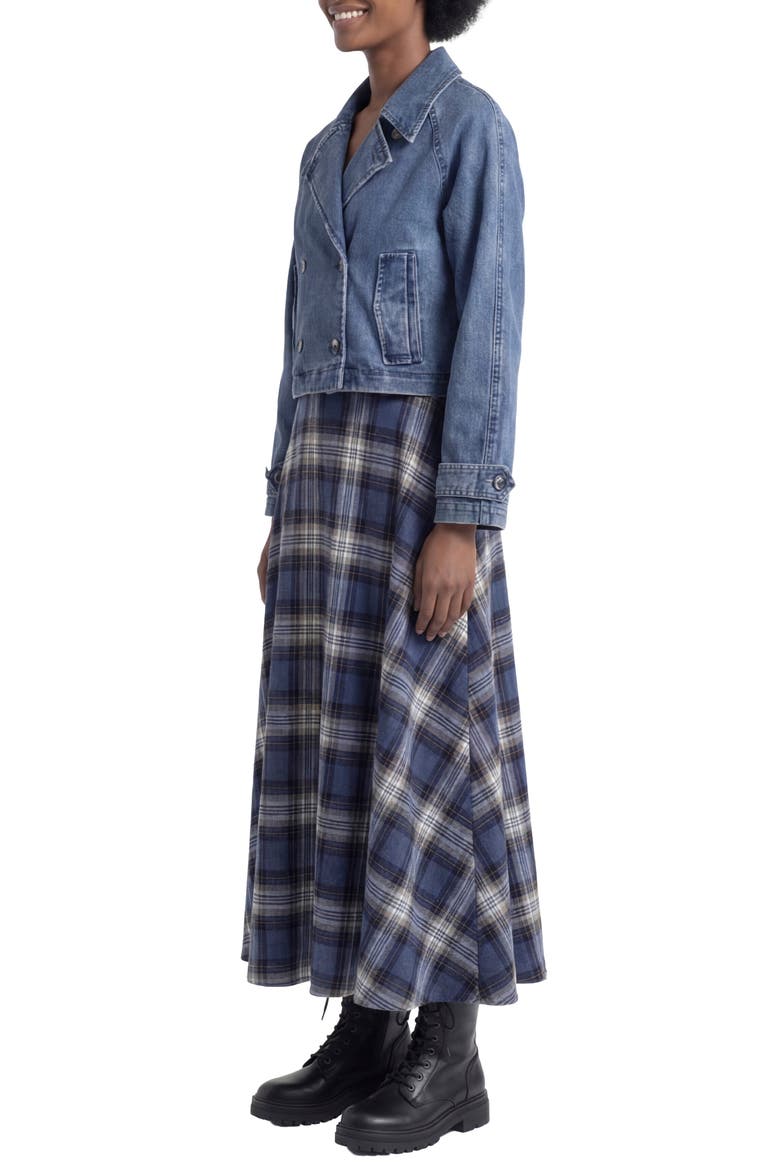 Blake Skirt, Alternate, color, Blue Plaid