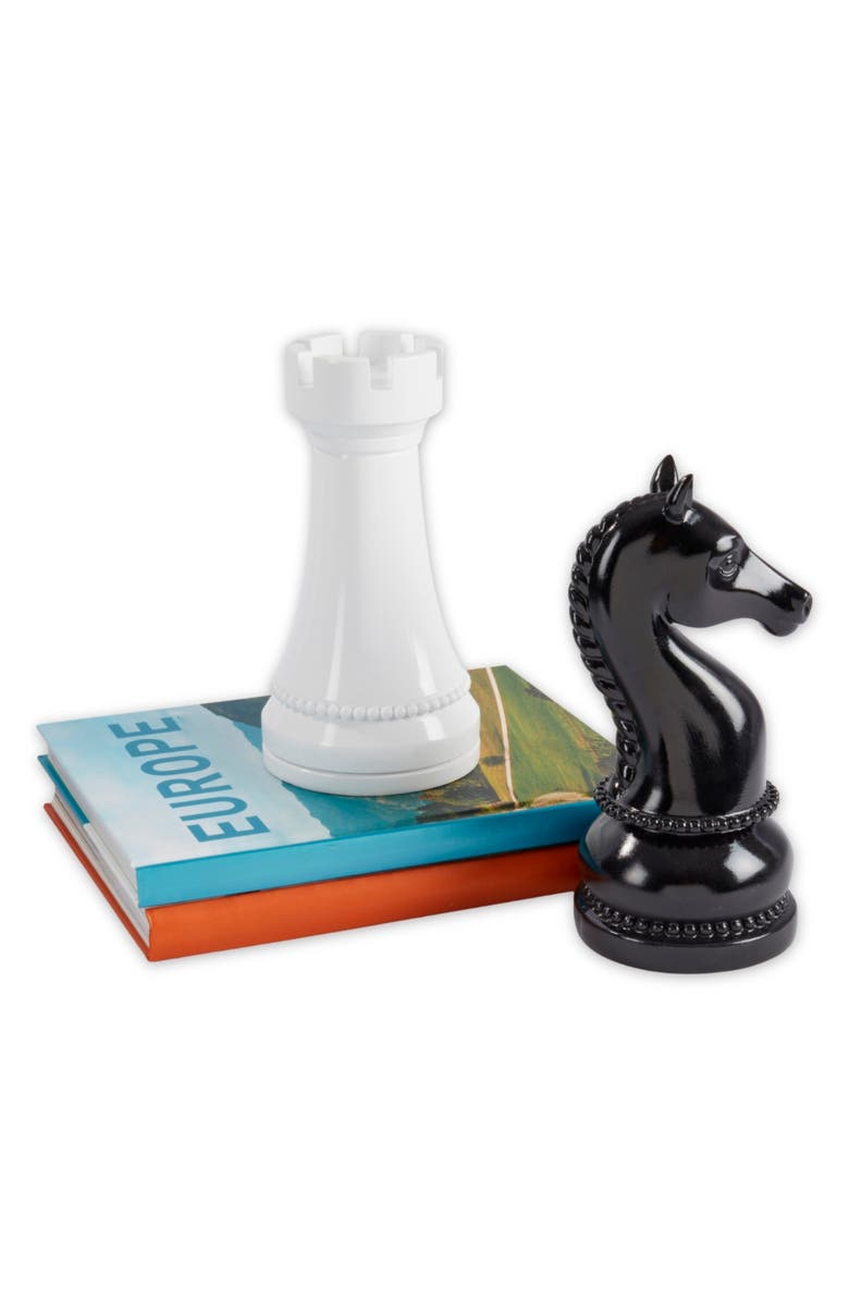 Bey-Berk The Benoni Set of 2 Bookends, Alternate, color, Multi Color