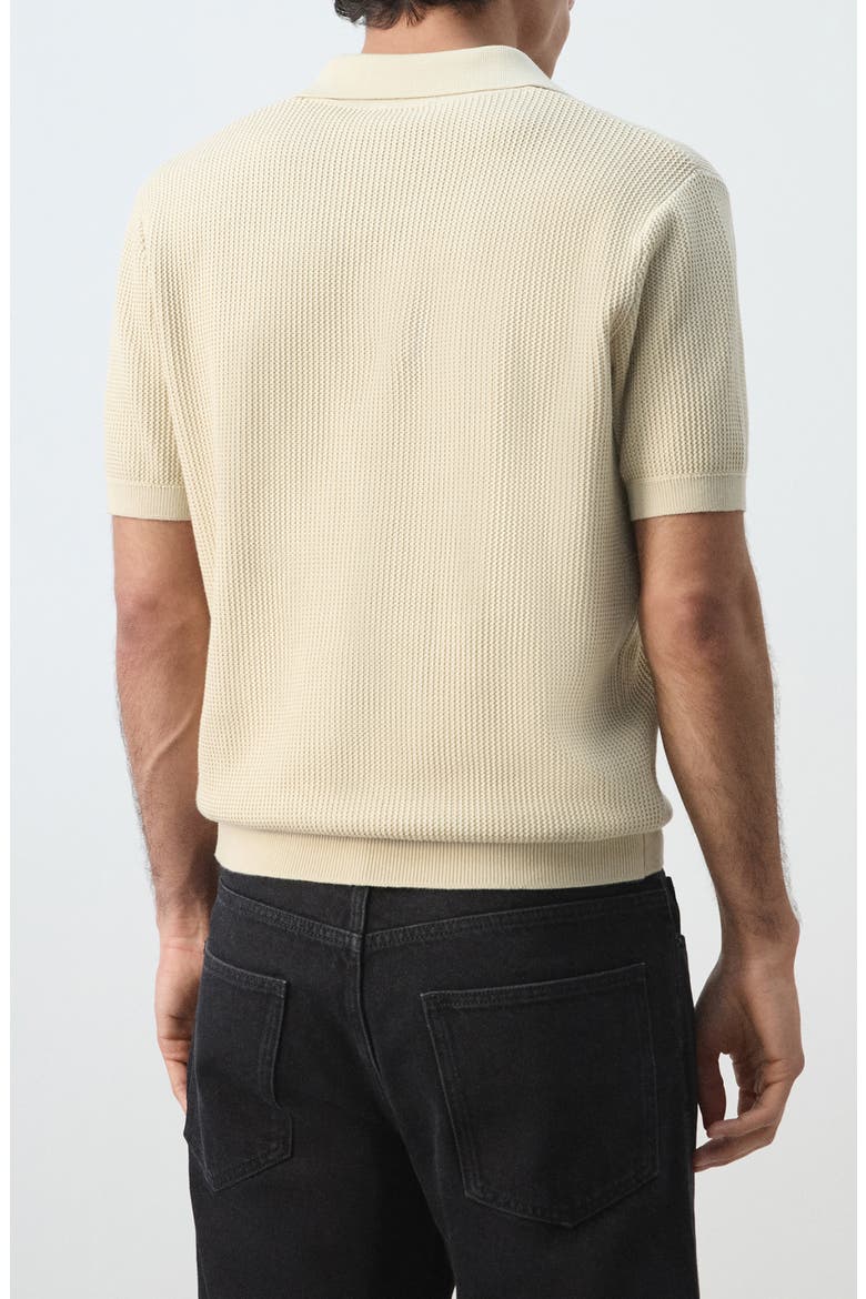 Cotton Piqué Polo, Alternate, color, SAND